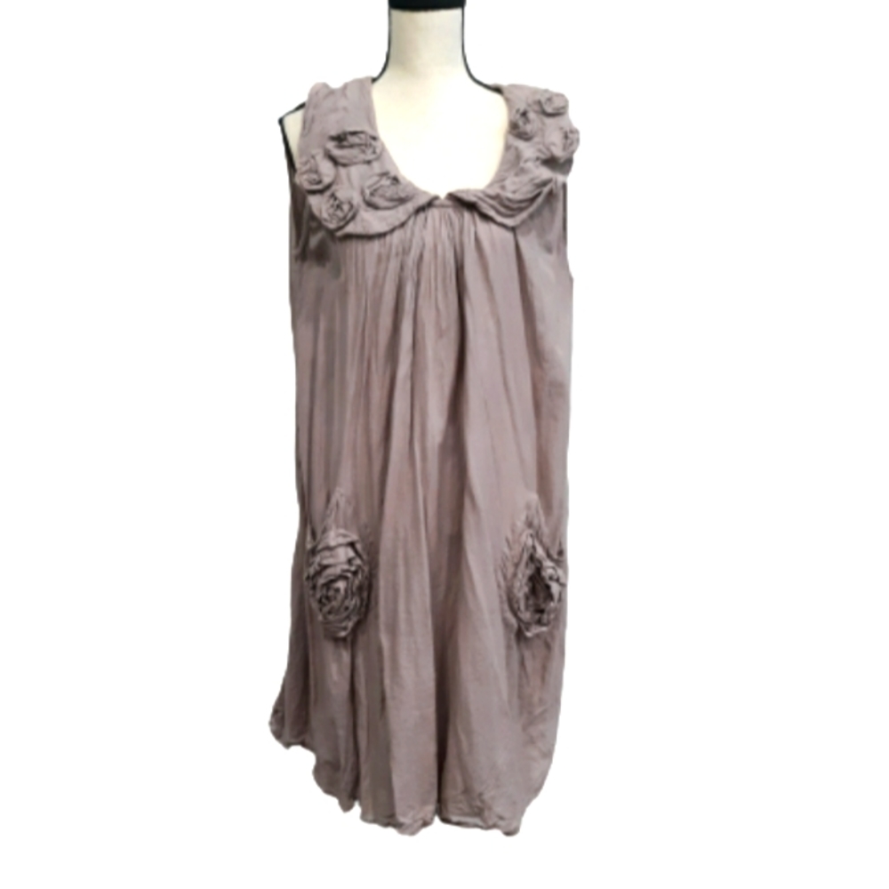 Elegant Mauve Sleeveless Dress